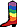 Rainbow colored Cowboy Boot